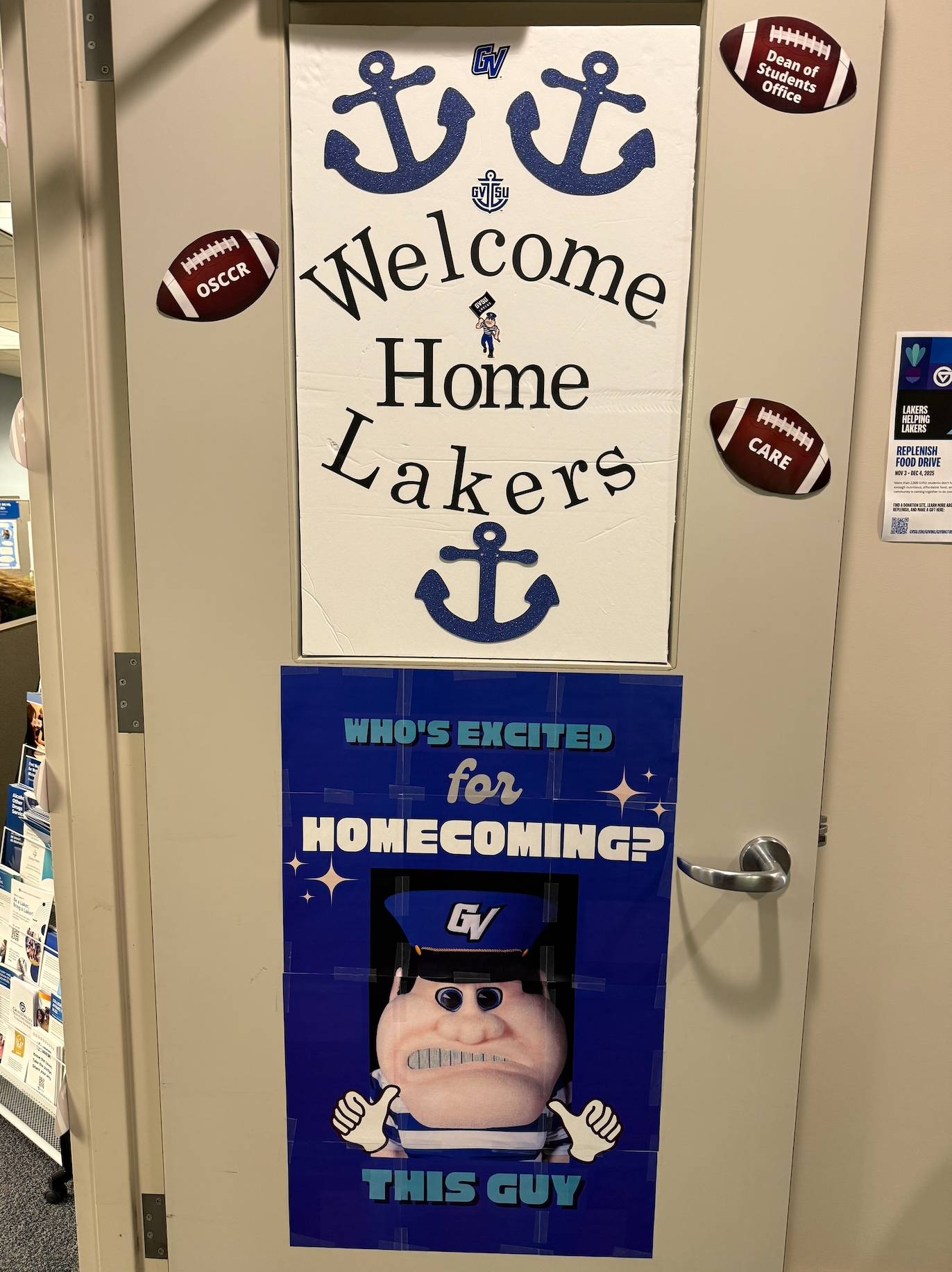 Dean of Students Office "Welcome home Lakers" sign